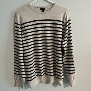 J Crew cotton cashmere striped sweater
